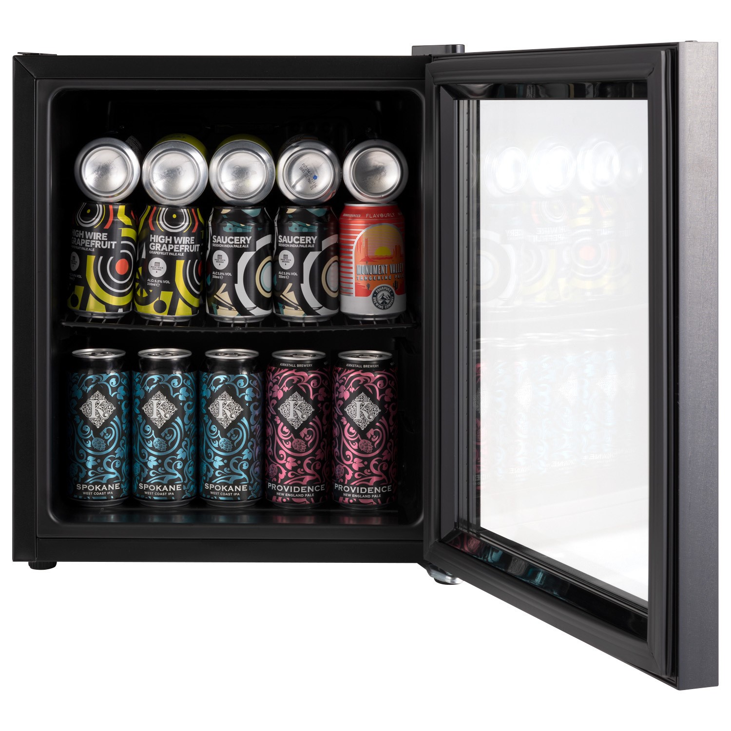 electriQ 48 Litre Drinks Fridge - Black