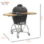 Refurbished Boss Grill The Egg XL - 22 Inch Ceramic Kamado Style Charcoal Smoker BBQ Grill