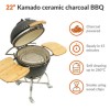 Boss Grill The Egg XL - 22 Inch Ceramic Kamado Style Charcoal Egg BBQ Grill
