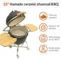 Refurbished Boss Grill The Egg XL - 22 Inch Ceramic Kamado Style Charcoal Smoker BBQ Grill