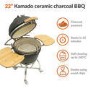 Refurbished Boss Grill The Egg XL - 22 Inch Ceramic Kamado Style Charcoal Egg BBQ Grill