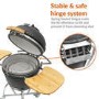 Refurbished Boss Grill The Egg XL - 22 Inch Ceramic Kamado Style Charcoal Egg BBQ Grill