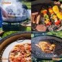 Boss Grill The Egg XL - 22 Inch Ceramic Kamado Style Charcoal Smoker BBQ Grill - In Green