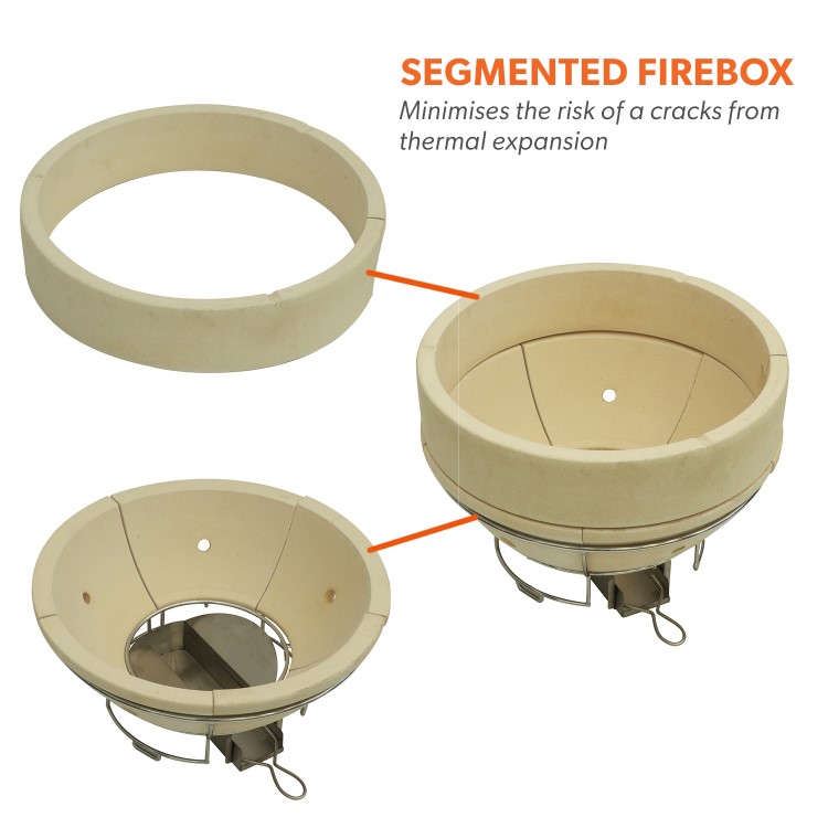 Refurbished Boss Grill The Egg XL - 22 Inch Ceramic Kamado Style Charcoal Egg BBQ Grill