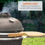 Boss Grill The Egg XL - 22 Inch Ceramic Kamado Style Charcoal Smoker BBQ Grill