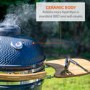 Refurbished Boss Grill eiqeggxl The Egg XL 22 Inch Ceramic Kamado Style Charcoal Egg BBQ Grill