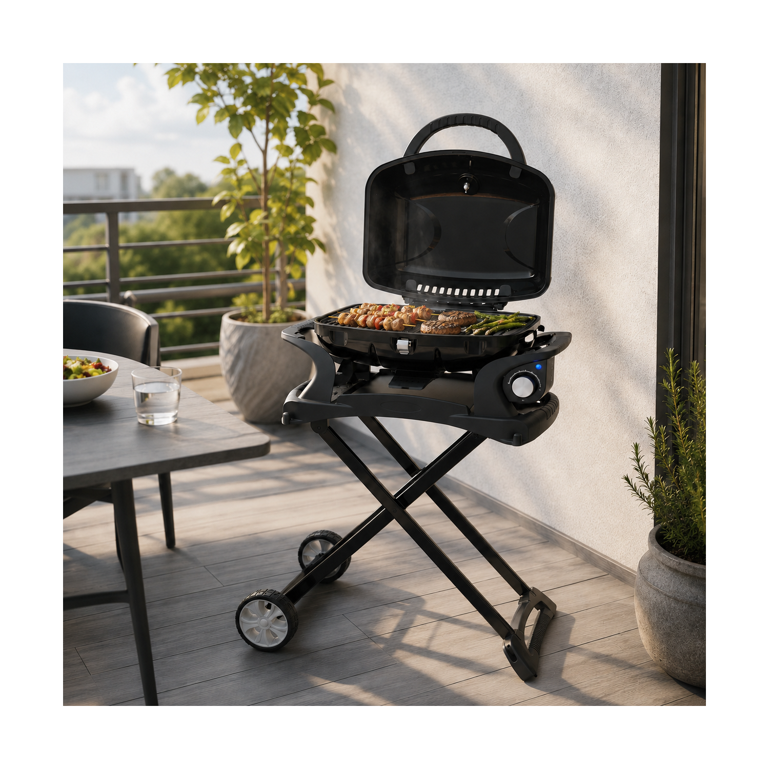 Boss Grill Portable Electric BBQ with Trolley