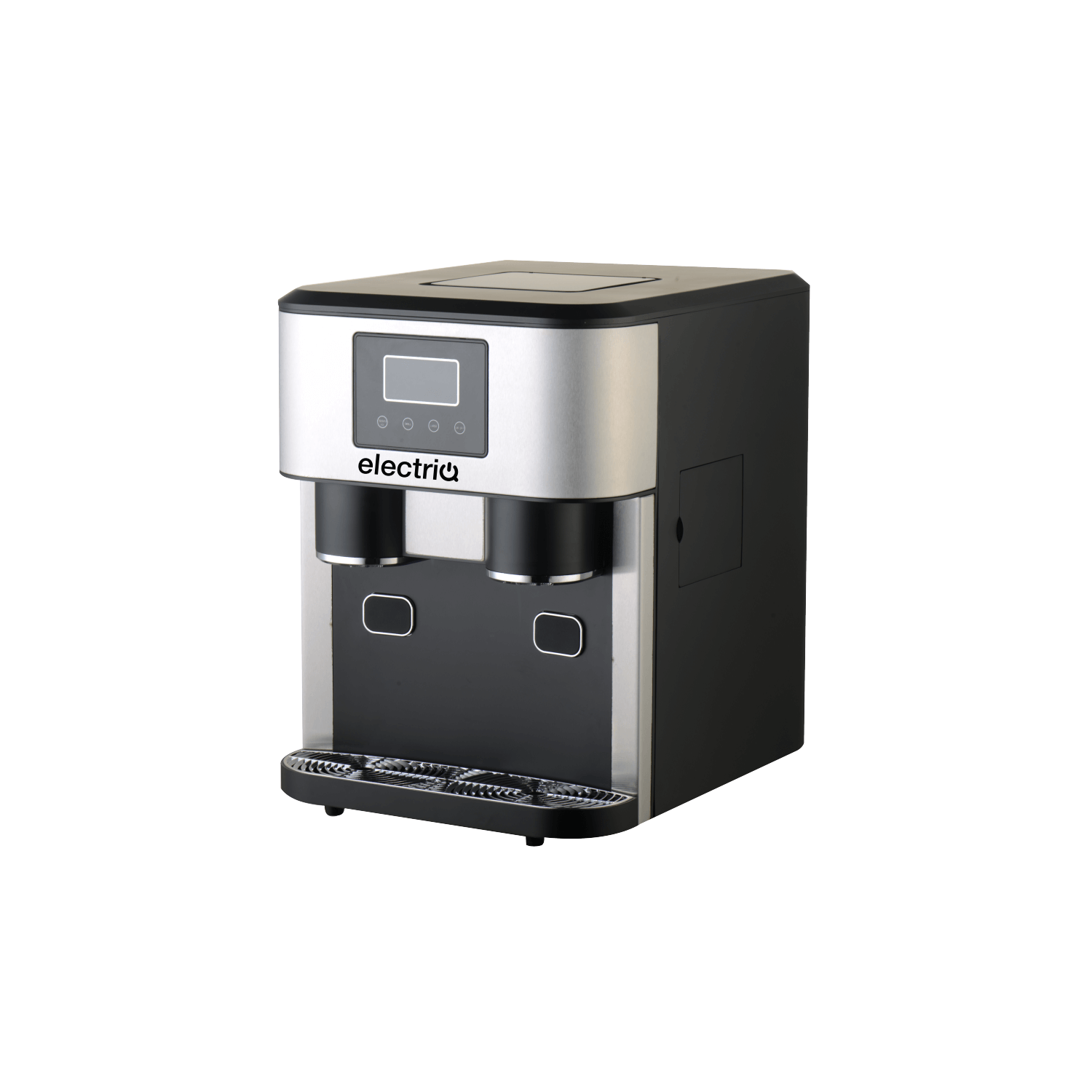 electriQ Counter Top Ice Maker With Ice Crusher and Water Dispenser in Stainless Steel