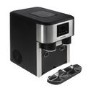 Refurbished electriQ eiqicecm Countertop Ice Maker With Ice Crusher and Water Dispenser Stainless Steel/Black