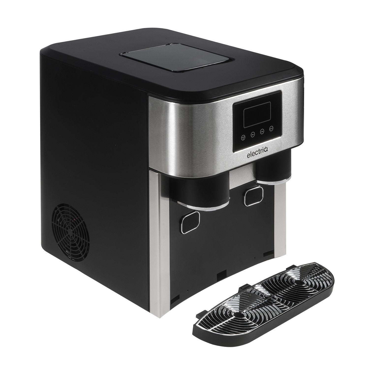electriQ Countertop Ice Maker With Ice Crusher and Water Dispenser in