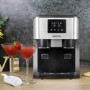 Refurbished electriQ eiqicecm Countertop Ice Maker With Ice Crusher and Water Dispenser Stainless Steel/Black