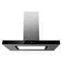 Refurbished electriQ 90cm Island Cooker Hood LED Panel With Glass - Black
