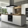 Refurbished electriQ 90cm Island Cooker Hood LED Panel With Glass - Black