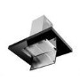 Refurbished electriQ 90cm Island Cooker Hood LED Panel With Glass - Black