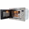 electriQ Built-In 900W Microwave with Grill - Stainless Steel