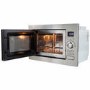 electriQ Built-In 900W Microwave with Grill - Stainless Steel