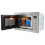 electriQ Built-In 900W Microwave with Grill - Stainless Steel