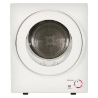 electriQ 2.5kg Mini Compact Vented Tumble Dryer - White