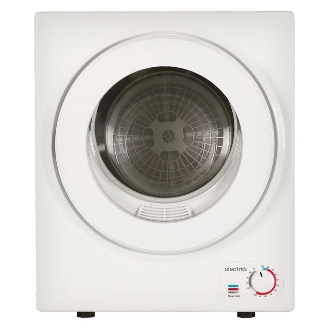 electriQ 2.5kg Freestanding & Wall Mountable Vented Tumble Dryer