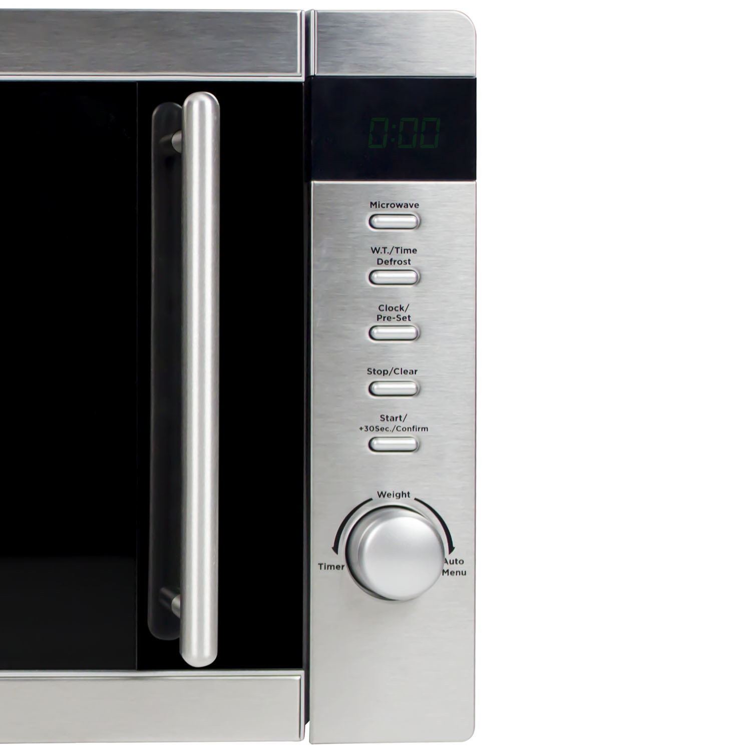 Stainless Steel electriQ 20L Digital 800W Freestanding Solo Microwave