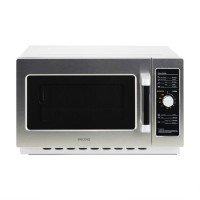 GRADE A3 - electriQ 34 litre 1000w Flatbed Commercial Heavy Duty Freestanding Microwave in Stainless Steel