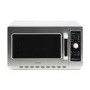 GRADE A3 - electriQ 34 litre 1000w Flatbed Commercial Heavy Duty Freestanding Microwave in Stainless Steel