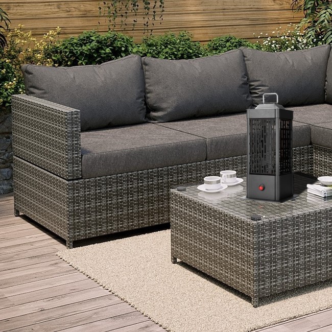 electriQ EIQODE45 Portable Table Top Electric Patio Heater 800W - 45cm        