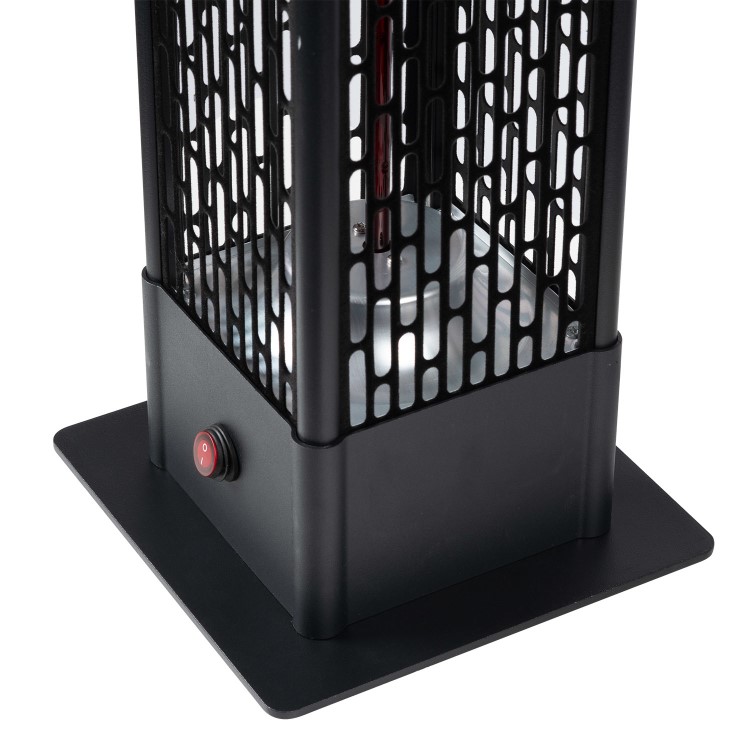 Refurbished electriQ Portable Electric Patio Heater 1500W - 80cm