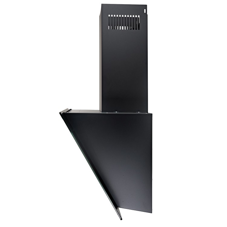 Refurbished electriQ eiqsrg60 60cm Sloping Black and Rose Gold Cooker Hood