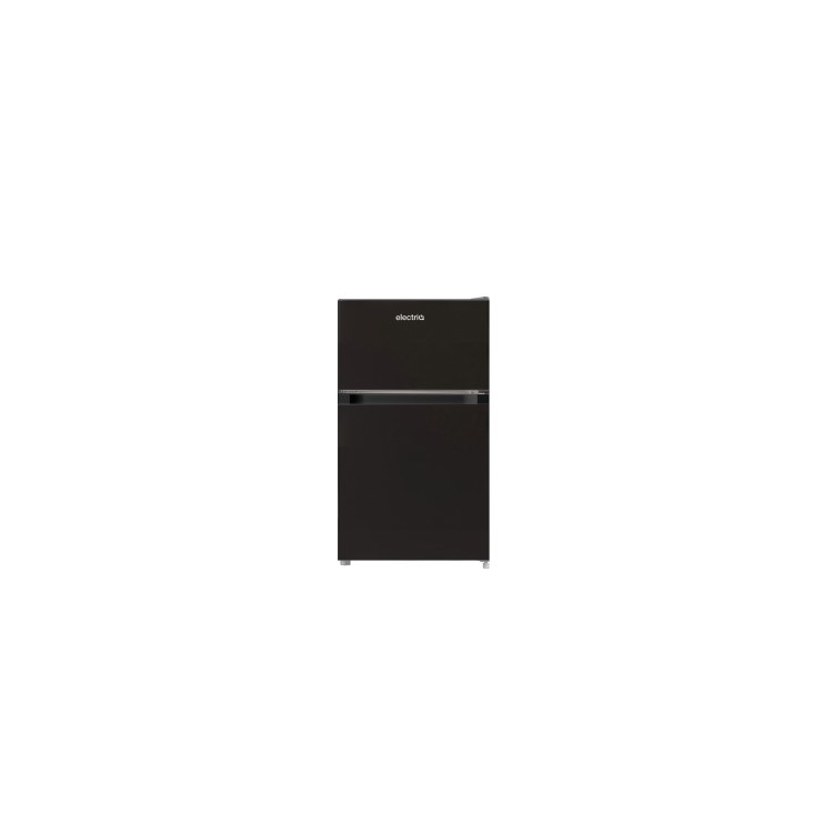 GRADE A3 - electriQ 86 Litre Under Counter Freestanding Fridge Freezer 60/40 Split  - Black