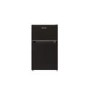GRADE A3 - electriQ 86 Litre Under Counter Freestanding Fridge Freezer 60/40 Split  - Black