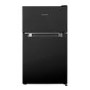 electriQ Under Counter Freestanding Fridge Freezer - Black