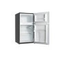 GRADE A3 - electriQ 86 Litre Under Counter Freestanding Fridge Freezer 60/40 Split  - Black