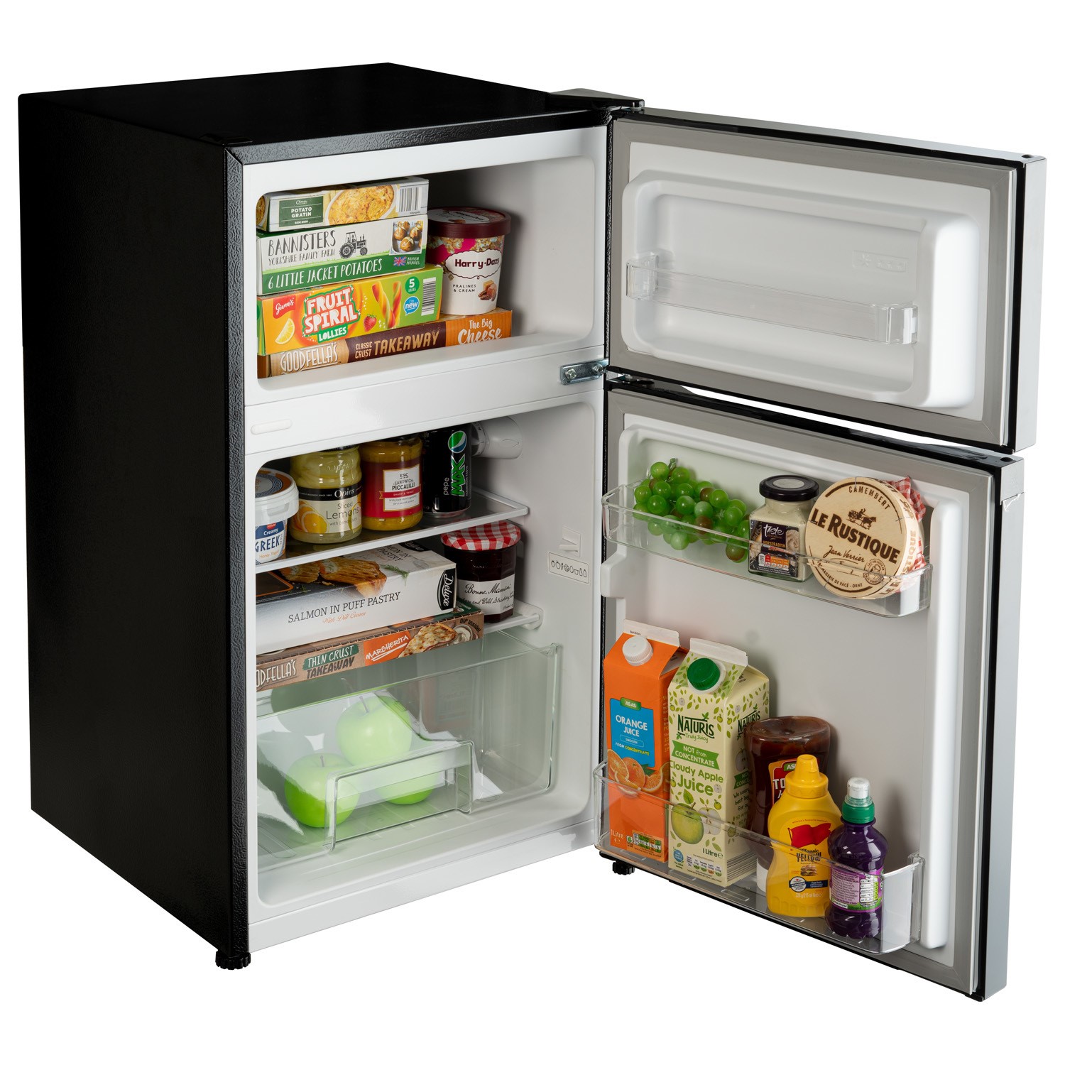 Refurbished electriQ eiQUCFFBve Freestanding 86 Litre 70/30 Fridge