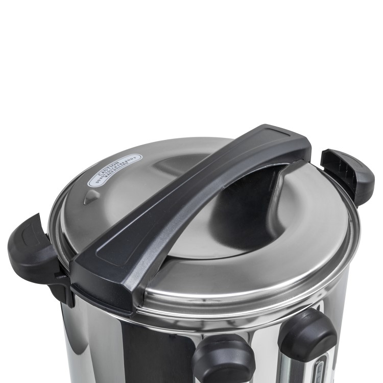 electriQ 25L Double Tap Tea & Coffee Catering Urn - Stainless Steel