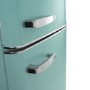 Refurbished electriQ eq6040retroblue 244 Litre 60/40 Retro Freestanding Fridge Freezer in Blue