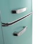 Refurbished electriQ EQ6040RETROBLUEVE Freestanding 244 Litre 60/40 Fridge Freezer Blue