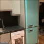 GRADE A2 - electriQ 60/40 Retro Freestanding Fridge Freezer - Blue