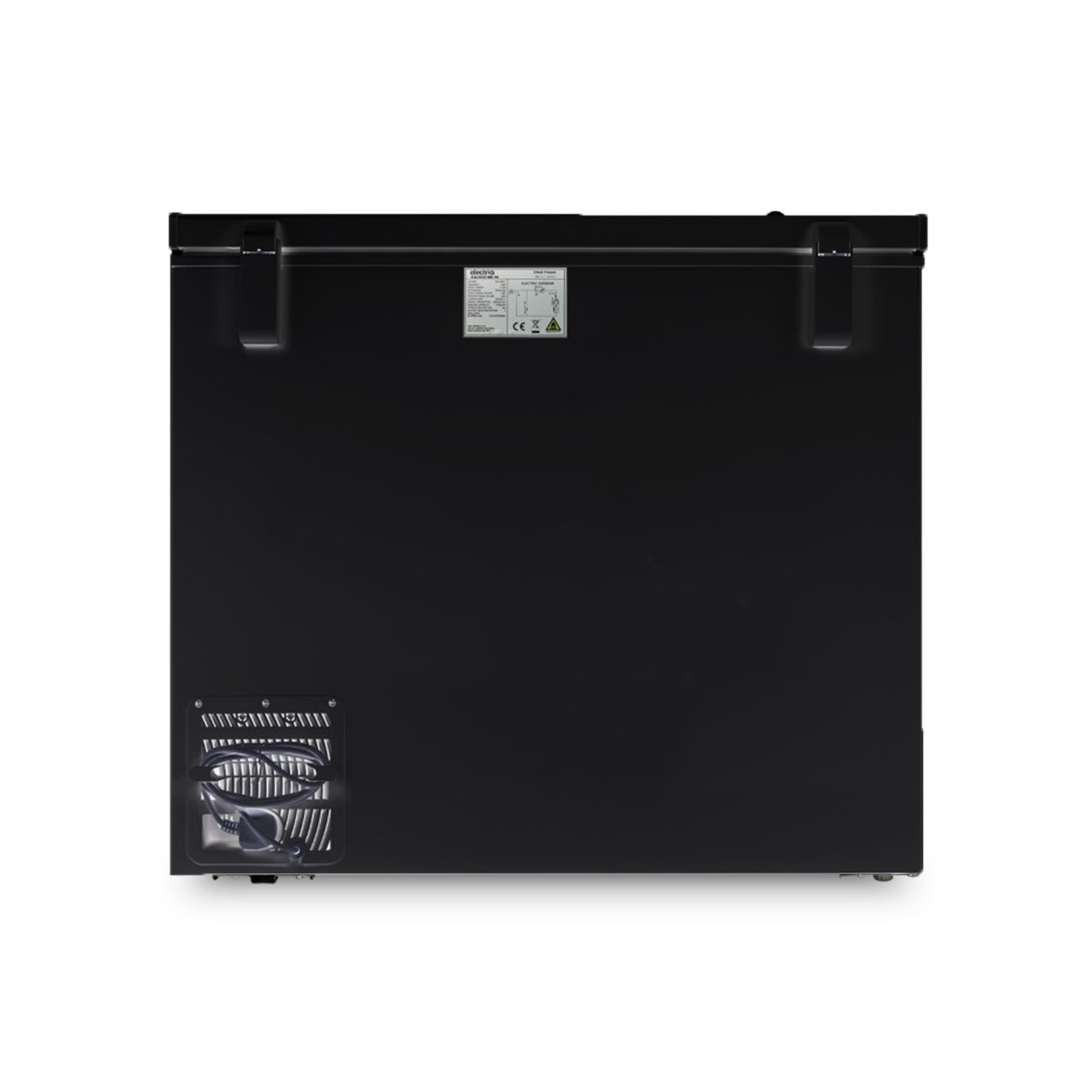 electriQ 198 Litre Chest Freezer Black eqchestmb198black Appliances