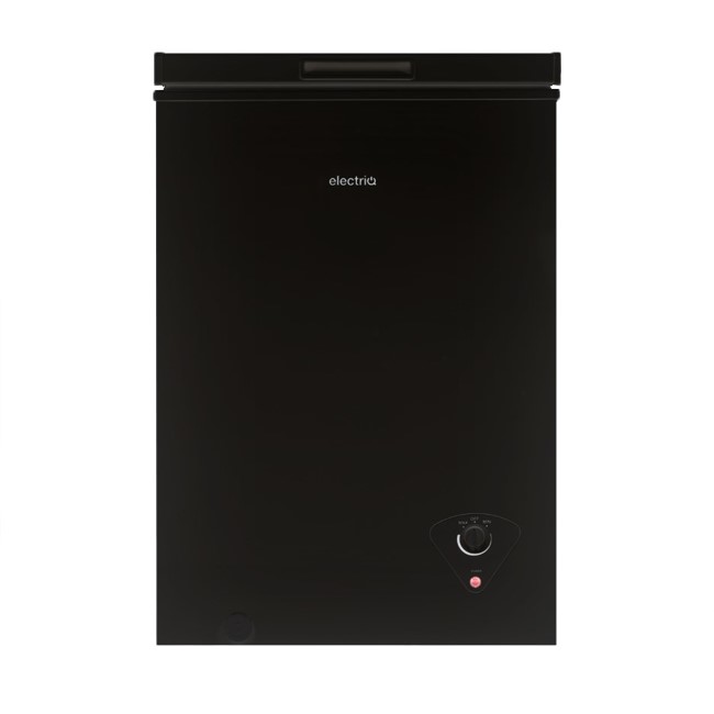 electriQ 99 Litre Chest Freezer Black EQCHESTSB99B Appliances Direct