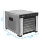 Refurbished electriQ eqddss Digital Food Dehydrator & Dryer with 6 Shelves and 48 Hour Timer Stainless Steel Includes Free Scales