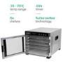 Refurbished electriQ eqddss Digital Food Dehydrator & Dryer with 6 Shelves and 48 Hour Timer Stainless Steel