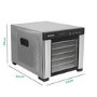 Refurbished electriQ eqddss Digital Food Dehydrator & Dryer with 6 Shelves and 48 Hour Timer Stainless Steel