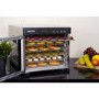 Refurbished electriQ eqddss Digital Food Dehydrator & Dryer with 6 Shelves and 48 Hour Timer Stainless Steel Includes Free Scales