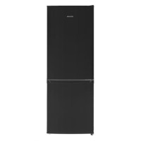 Refurbished electriQ eqfs50141ffb Freestanding 167 Litre 60/40 Fridge Freezer Black