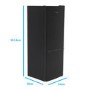 Refurbished electriQ eqfs50141ffb Freestanding 167 Litre 60/40 Fridge Freezer Black