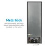 Refurbished electriQ eqfs50141ffb Freestanding 167 Litre 60/40 Fridge Freezer Black
