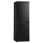 electriQ 173 Litre 50/50 Freestanding Fridge Freezer - Black