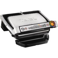 GRADE A1 - Tefal gc713d40 OptiGrill+ Health Grill with 6 Automatic Settings & Cooking Sensor - Stainless Steel