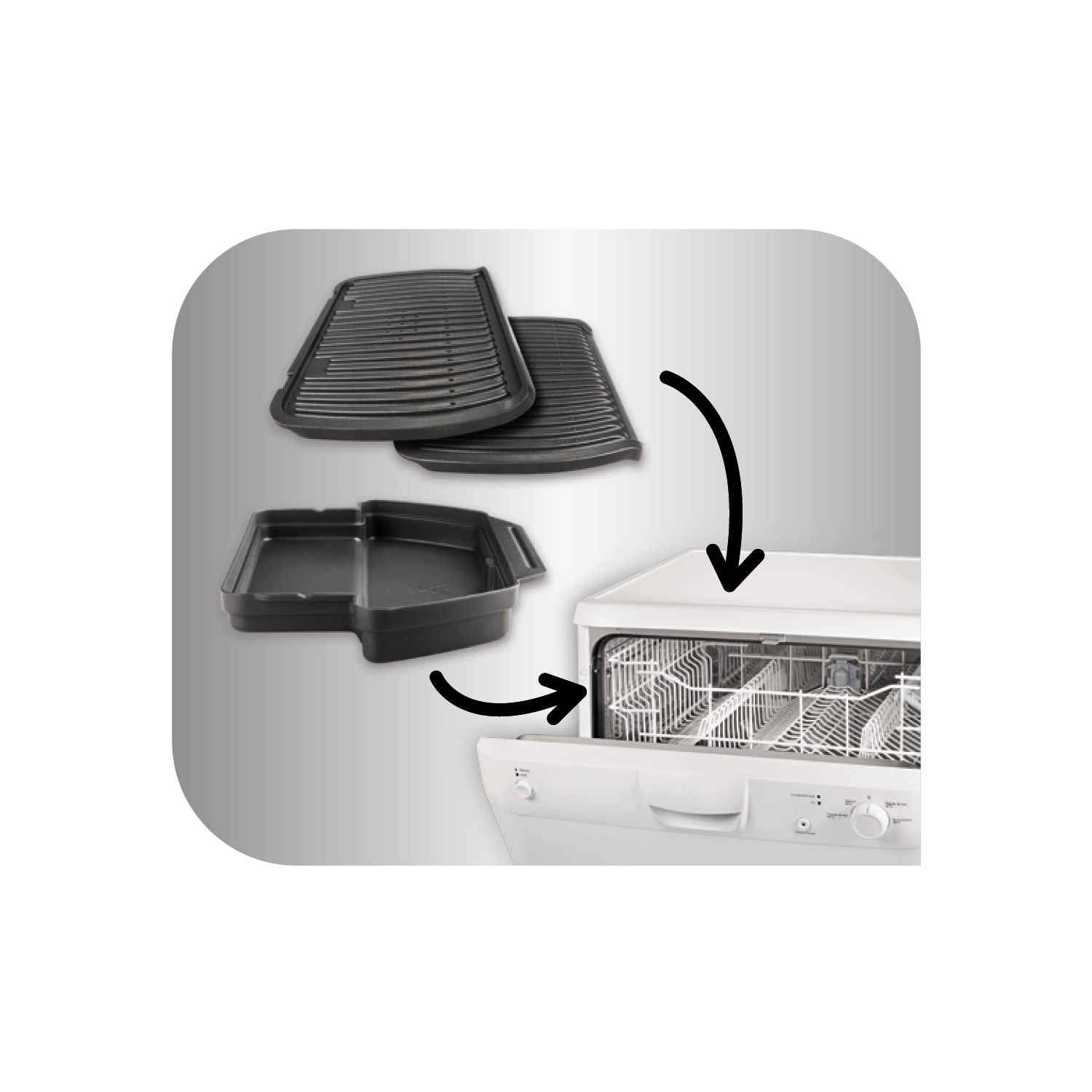Tefal gc713d40 OptiGrill Health Grill Stainless Steel